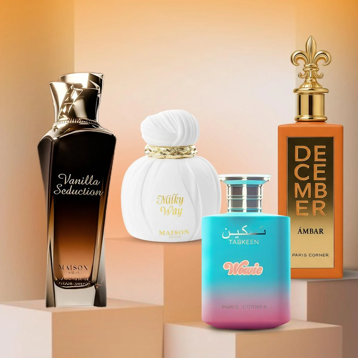 Bundle of 4 - Vanilla Seduction, Milky Way, Taskeen Wowie & December Ambar - Image 3